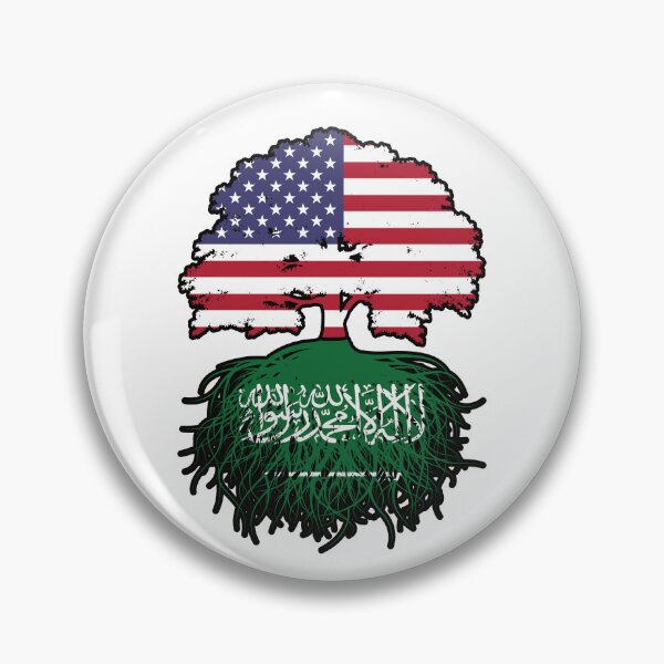 Item preview, Saudi Arabia Saudi American USA Tree Roots Flag designed and sold by FlagX.