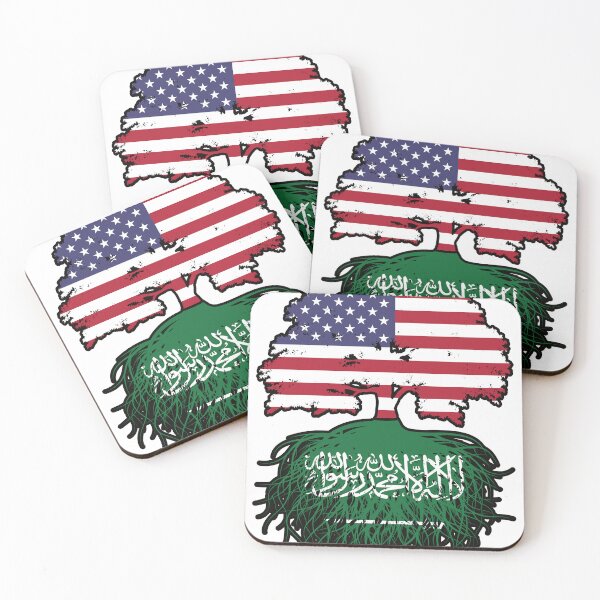 Item preview, Saudi Arabia Saudi American USA Tree Roots Flag designed and sold by FlagX.
