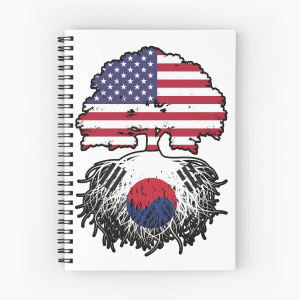 Item preview, South Korea South Korean American USA Tree Roots Flag designed and sold by FlagX.