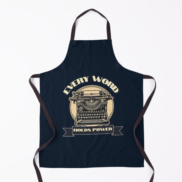 Item preview, Vintage Typewriter & "Every Word Holds Power" (Blue Background) designed and sold by MusesWhispers.