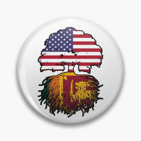 Item preview, Sri Lanka Sri Lankan American USA Tree Roots Flag designed and sold by FlagX.