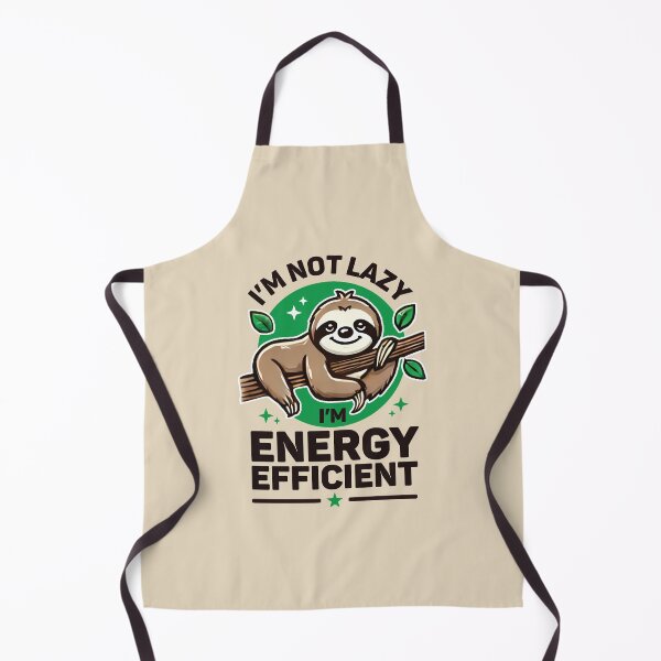 Item preview, Energy Efficient Sloth | Funny Procrastination Lazy Day designed and sold by DuxDesigns.