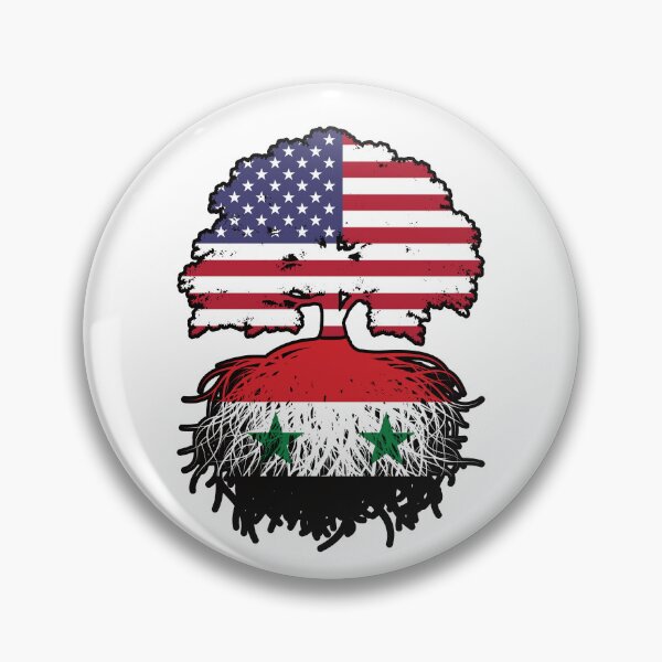 Item preview, Syria Syrian American USA Tree Roots Flag designed and sold by FlagX.