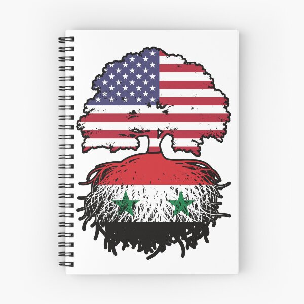 Item preview, Syria Syrian American USA Tree Roots Flag designed and sold by FlagX.