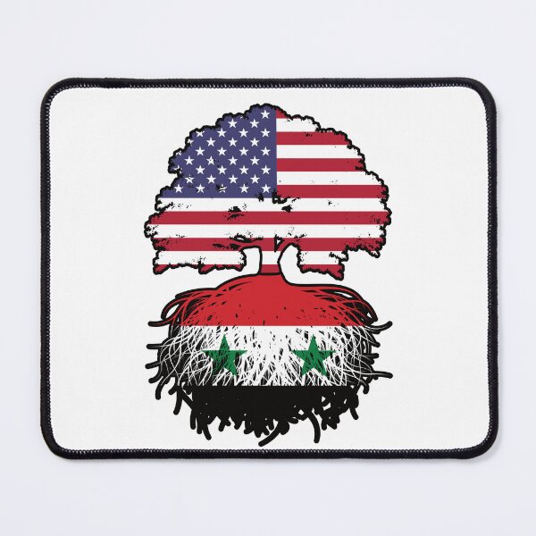 Item preview, Syria Syrian American USA Tree Roots Flag designed and sold by FlagX.