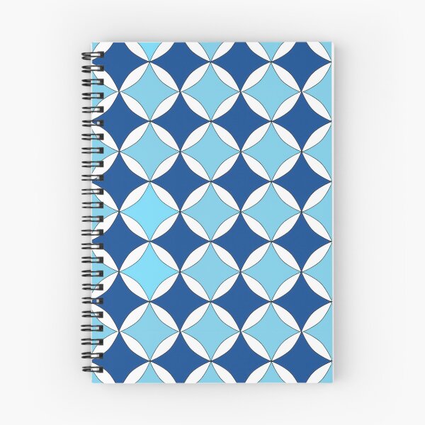 Item preview, Blue and white retro diamond pattern  designed and sold by Ilikeiwantilove.