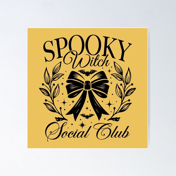 Item preview, Spooky Witch Social Club Halloween designed and sold by AdrianGrozav.