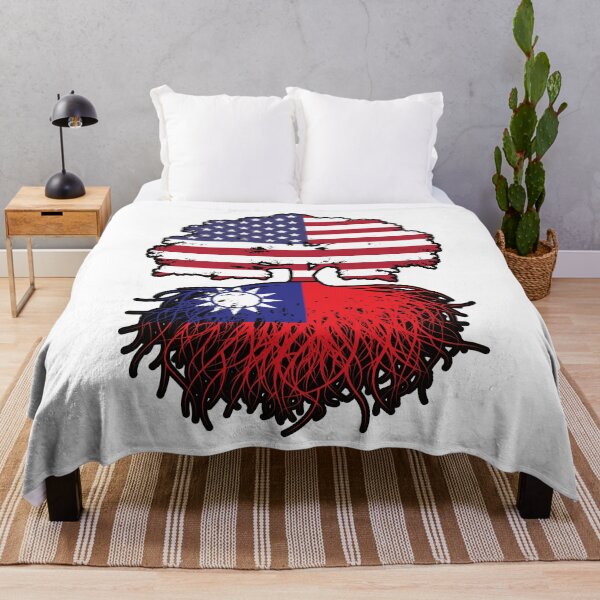 Item preview, Taiwan Taiwanese American USA Tree Roots Flag designed and sold by FlagX.