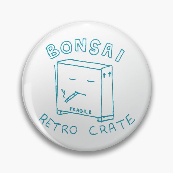 Item preview, Bonsai Retro Crate Sticker designed and sold by rma-art.