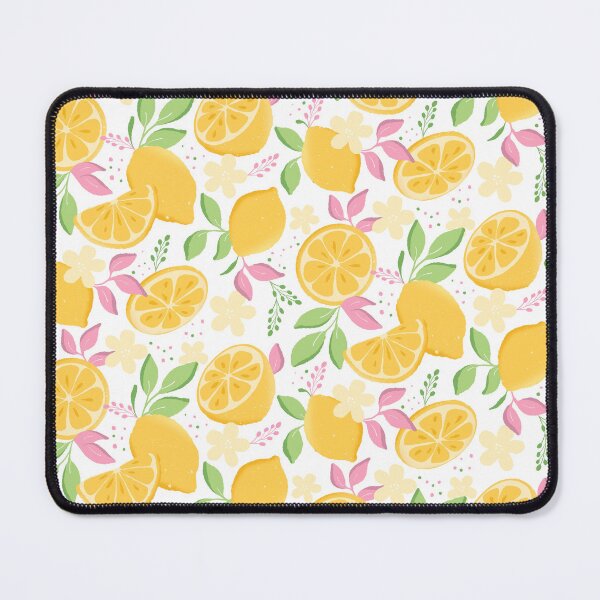 Item preview, Bright Lemon And Floral Design On White designed and sold by JaselviiStudio.