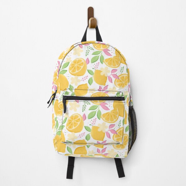 Item preview, Bright Lemon And Floral Design On White  designed and sold by JaselviiStudio.