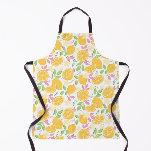 Item preview, Bright Lemon And Floral Design On White designed and sold by JaselviiStudio.