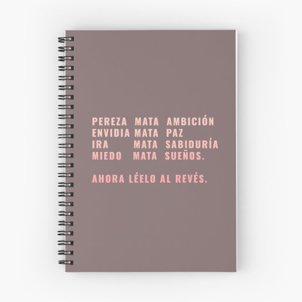 Item preview, LAZY KILLS AMBITION ENVY KILLS PEACE, ANGER KILLS WISDOM FEAR CREATES DREAMS., SPANISH QUOTES designed and sold by La Loca.