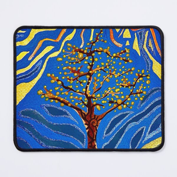 Item preview, Yellow Tree by the Lake designed and sold by Little Red Art.