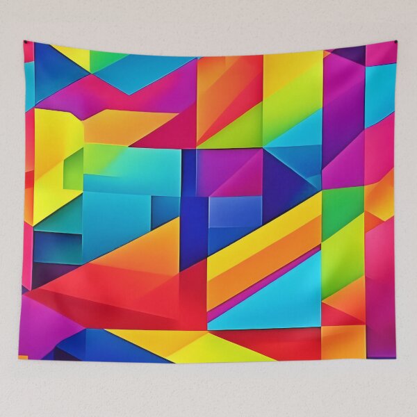 Item preview, Geometric Color Kaleidoscope designed and sold by Health And Fitness Posts e-Store.