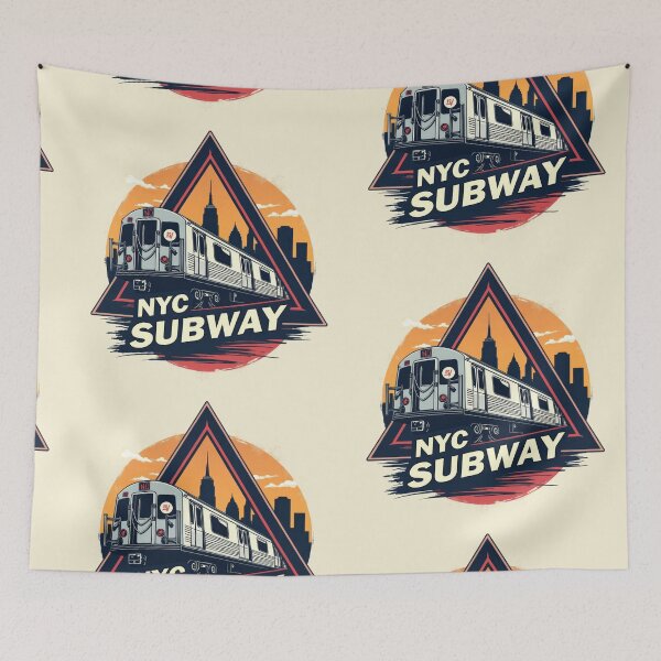 Item preview, New York Subway NYC Subway illustration Train designed and sold by MayaDelaye.