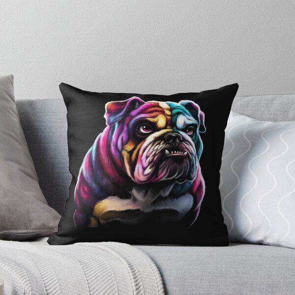 Item preview, Colorful Dog face English Bulldog Cute Dog Lover designed and sold by MTRBSK11.