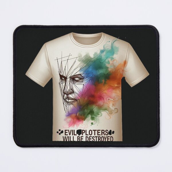 Item preview, Divine Justice 3D Sketch - "Evil Plotters Will Be Destroyed" T-Shirt, designed and sold by PaintMeWorld.