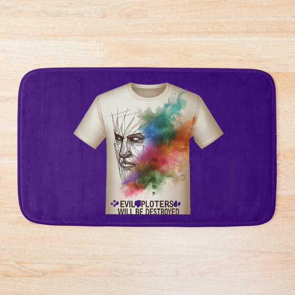 Item preview, Divine Justice 3D Sketch - "Evil Plotters Will Be Destroyed" T-Shirt, designed and sold by PaintMeWorld.