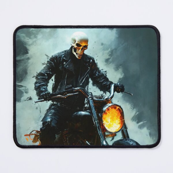 Item preview, ghost rider, fire, motorcycle, skeleton designed and sold by DonnaBlankaArt.