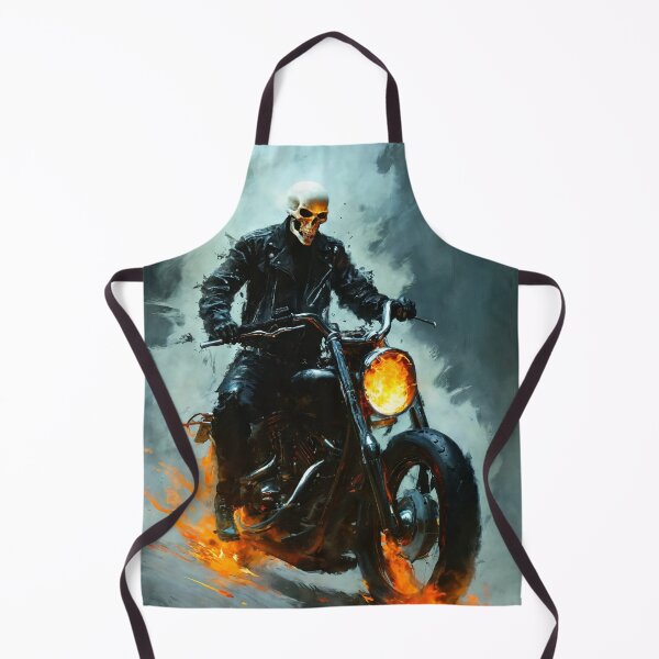 Item preview, ghost rider, fire, motorcycle, skeleton designed and sold by DonnaBlankaArt.