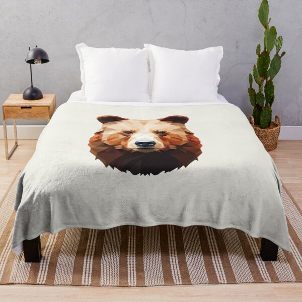 Item preview, Abstract geometric bear head minimalistic style designed and sold by CroesCreations.