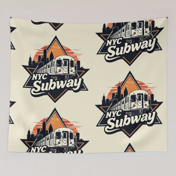 Item preview, New York Subway NYC Subway illustration Train designed and sold by MayaDelaye.