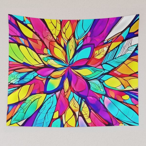 Item preview, Colorful Flower Mandala designed and sold by Health And Fitness Posts e-Store.