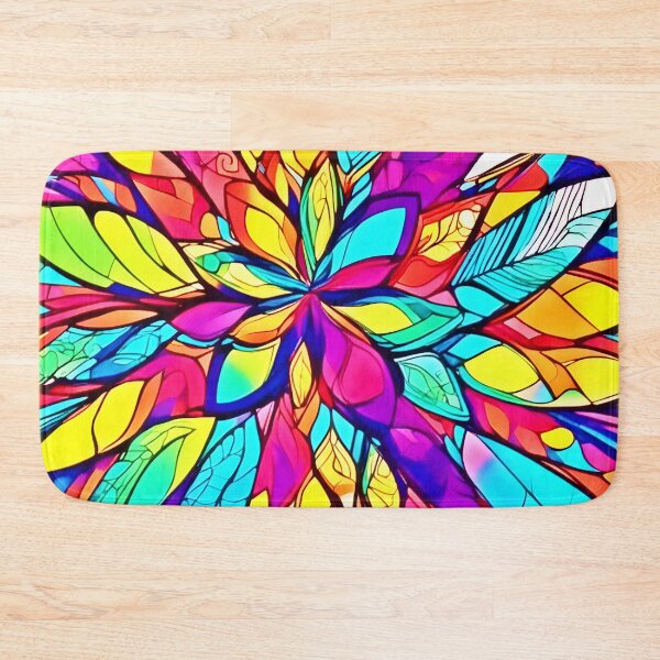 Item preview, Colorful Flower Mandala designed and sold by Health And Fitness Posts e-Store.