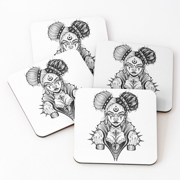 Item preview, Mujer con estilo gótico y punk designed and sold by 7Delamancha.