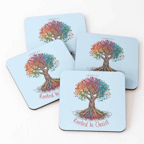 Item preview, Rooted in Christ, Colossian 2:7 designed and sold by NorthernStarWorkshop.