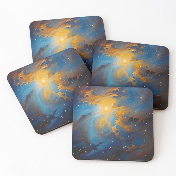 Item preview, Blue and Yellow Cosmic Radiance designed and sold by BirdsnStuff.