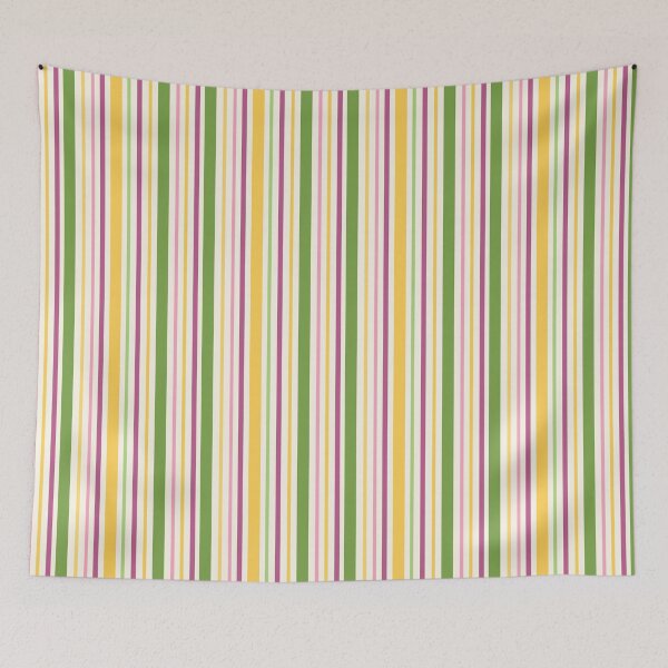 Item preview, Multicoloured Vertical Stripes In Pink Green And Yellow designed and sold by JaselviiStudio.
