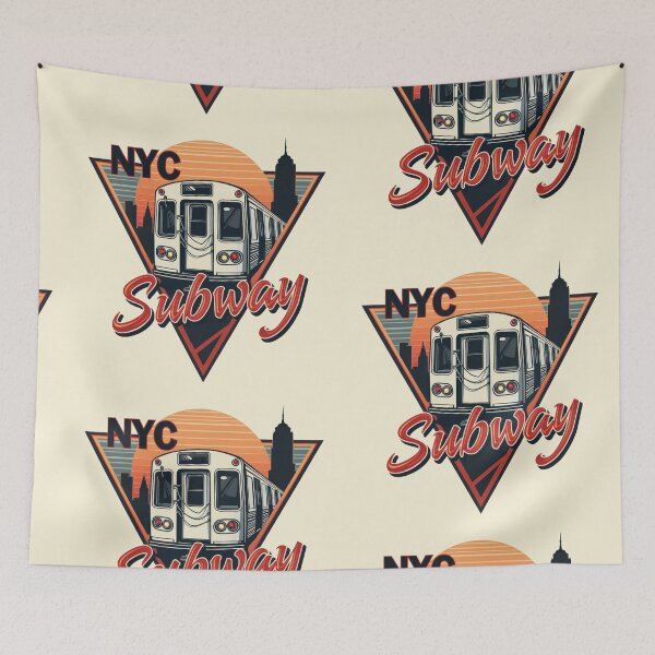 Item preview, New York Subway NYC Subway illustration Train designed and sold by MayaDelaye.