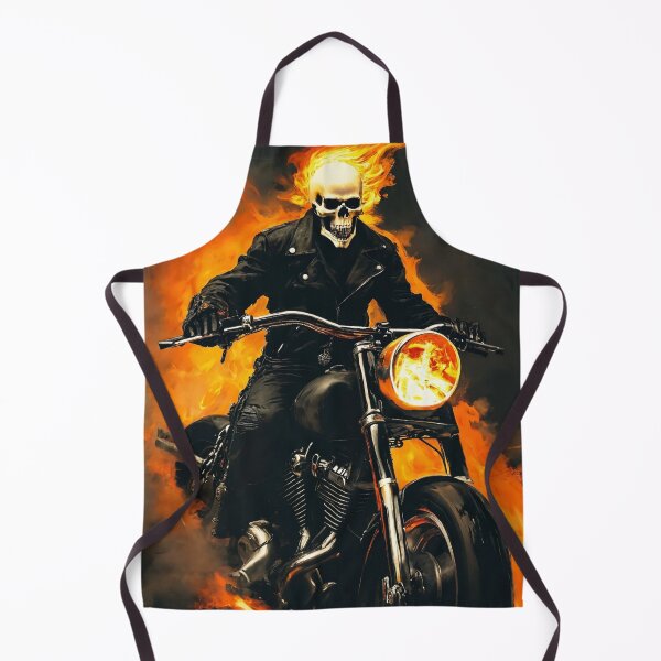 Item preview, ghost rider, fire, motorcycle, skeleton designed and sold by DonnaBlankaArt.
