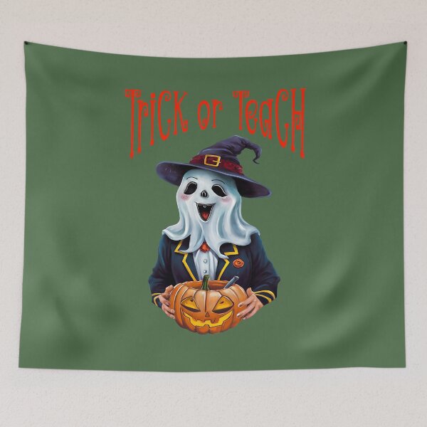 Item preview, Teacher Halloween Trick Or Teach Cute Ghost Coffee Pumpkins designed and sold by box-artshop.