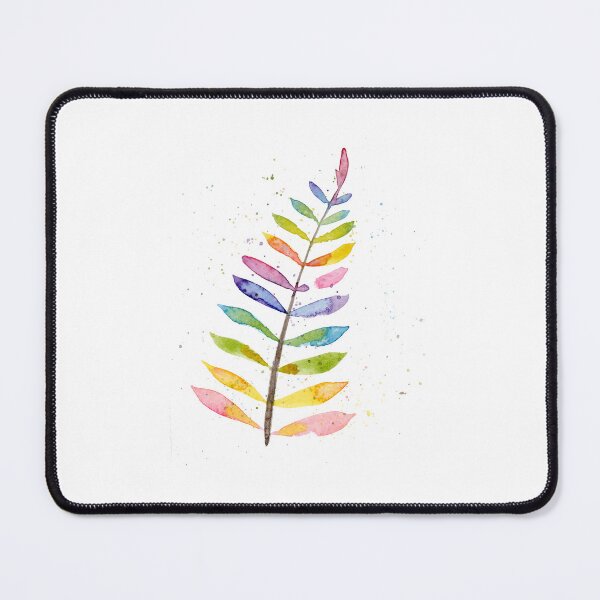Item preview, Rainbow Watercolour Leaf designed and sold by Karen Tesson.