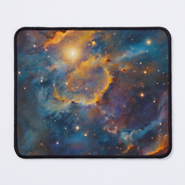Item preview, Blue and Yellow Cosmic Radiance designed and sold by BirdsnStuff.