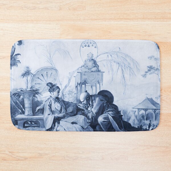 Item preview, Bucolic Navy Chinoiserie Tableau designed and sold by TheChinoiserie.