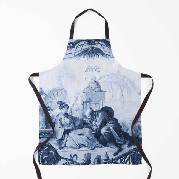 Item preview, Bucolic Navy Chinoiserie Tableau designed and sold by TheChinoiserie.