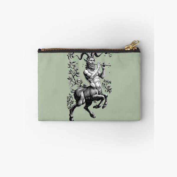 Item preview, A black and white satyr from ancient Greek mythology designed and sold by NiRia Spot.