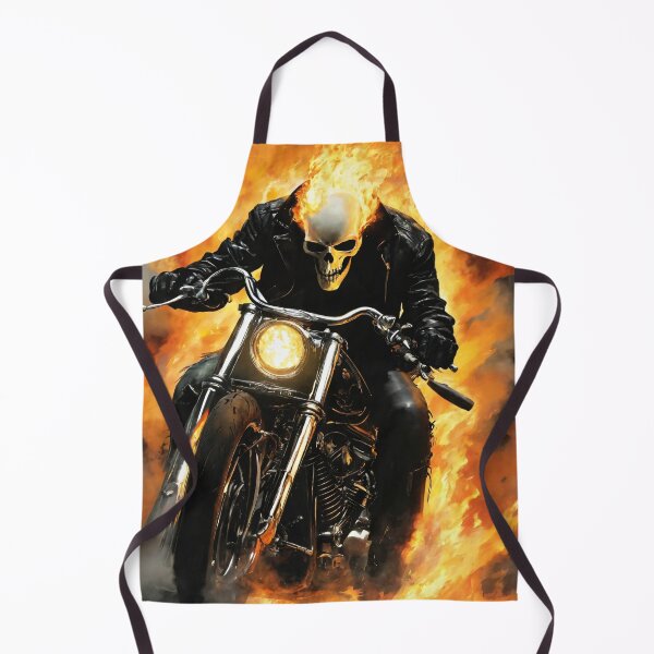 Item preview, ghost rider, fire, motorcycle, skeleton designed and sold by DonnaBlankaArt.