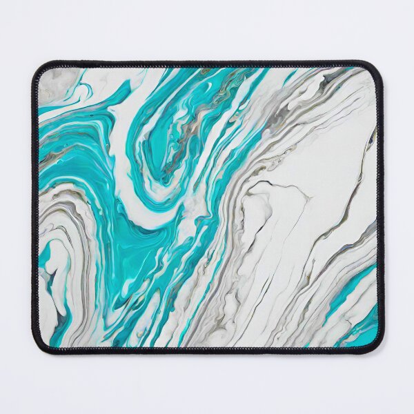 Item preview, Liquid Marble in White-Turquoise Palette 2 designed and sold by Tom-Johnson.