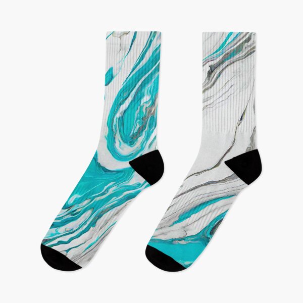 Item preview, Liquid Marble in White-Turquoise Palette 2 designed and sold by Tom-Johnson.