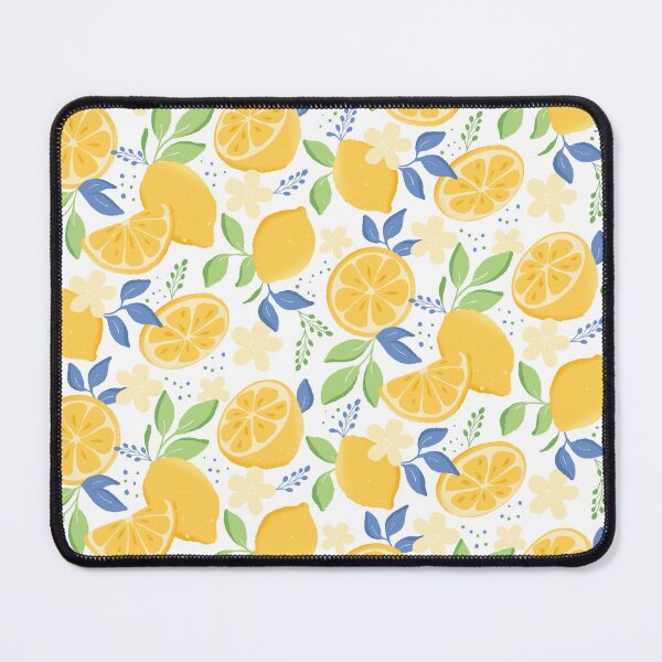 Item preview, Bright Lemon And Floral Design On White designed and sold by JaselviiStudio.