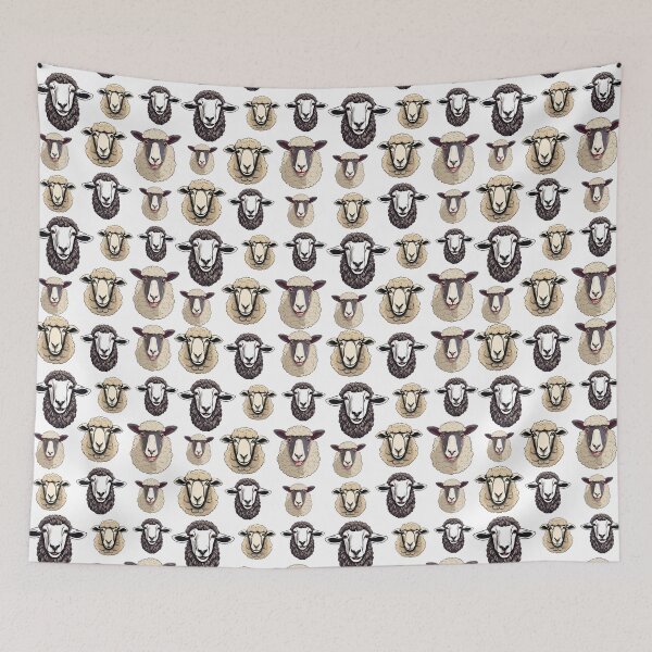 Item preview, Funny Sheep Face Pattern designed and sold by Tom-Johnson.