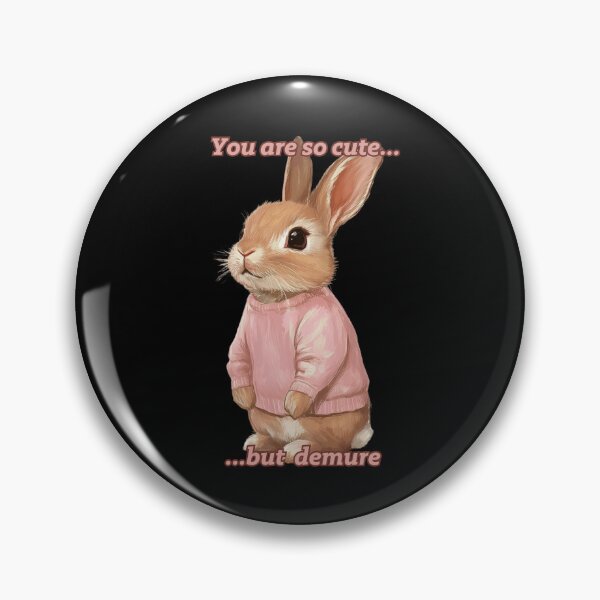 Item preview, Demure Cute Bunny Funny Gifts For Demure Persons  designed and sold by MarcinDesign.