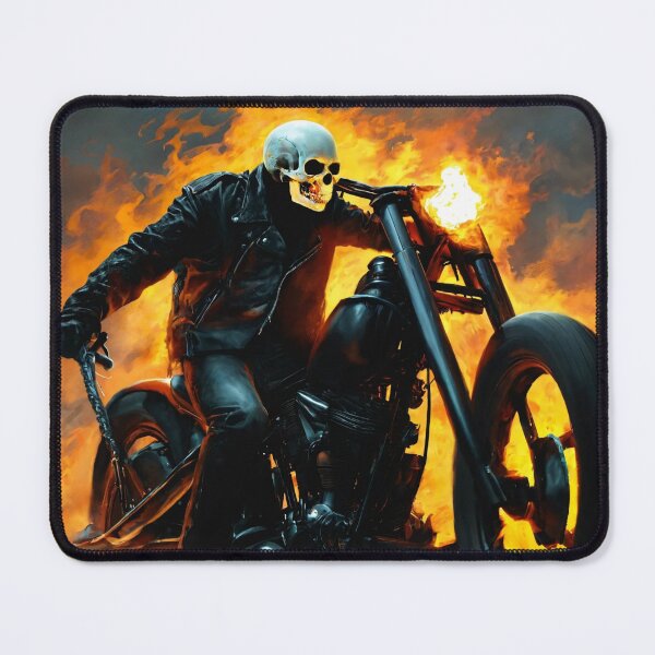 Item preview, ghost rider, fire, motorcycle, skeleton designed and sold by DonnaBlankaArt.