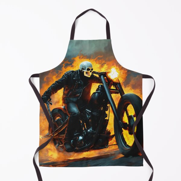 Item preview, ghost rider, fire, motorcycle, skeleton designed and sold by DonnaBlankaArt.