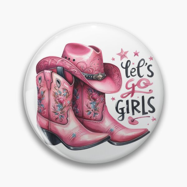 Item preview, Lets Go Girl, Pink Cowboy Boots designed and sold by deniz kaya.